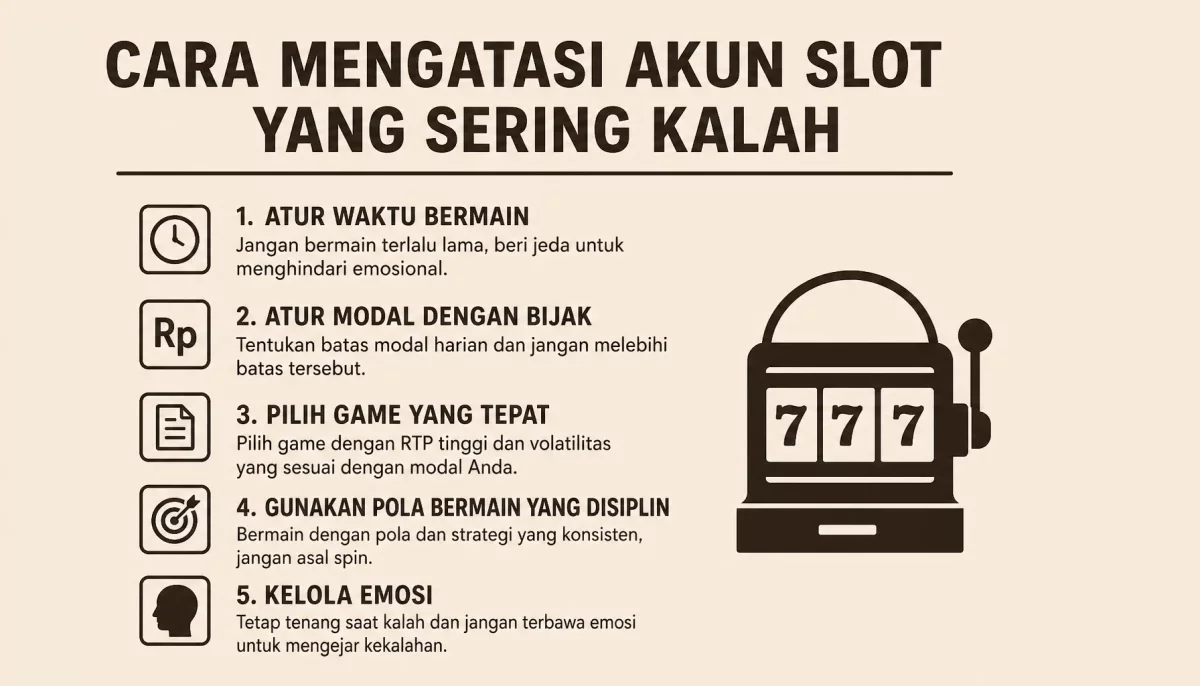 Strategi Efektif untuk Mengurangi Kekalahan di Akun Slot Online
